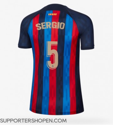 Barcelona Sergio Busquets #5 Hemma Matchtröja Dam 2022-23 Kortärmad